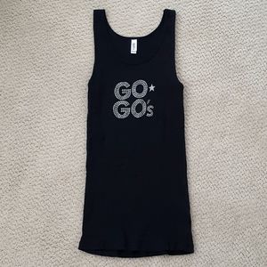 The Go-Go's Black Cotton Ribbed Tank Top